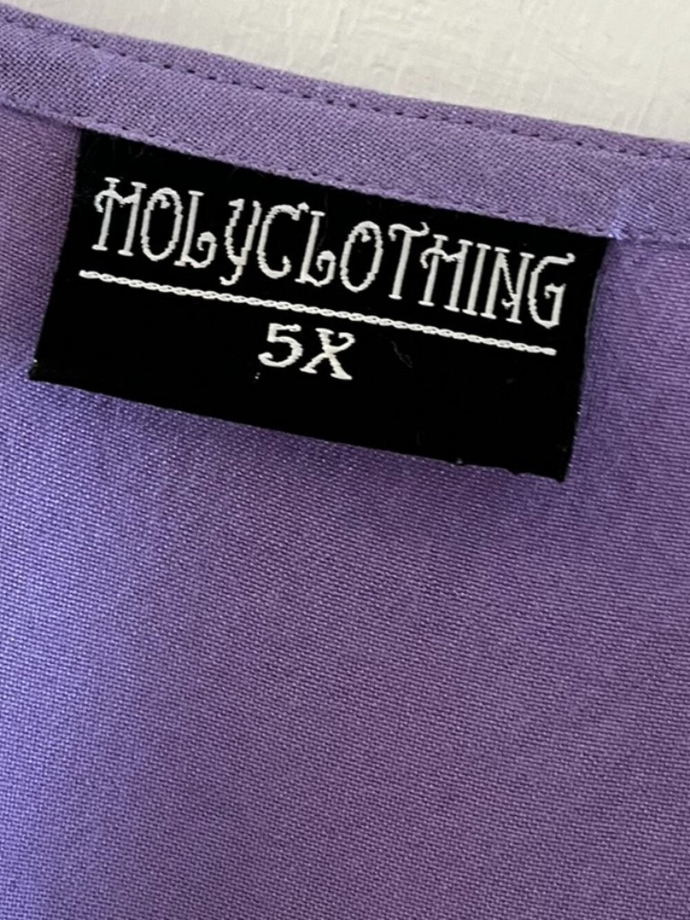Holy Clothing Woman's Plus-Size Purple Boho Bohemian Hippie Maxi Dress Sz 5x - Picture 4 of 8